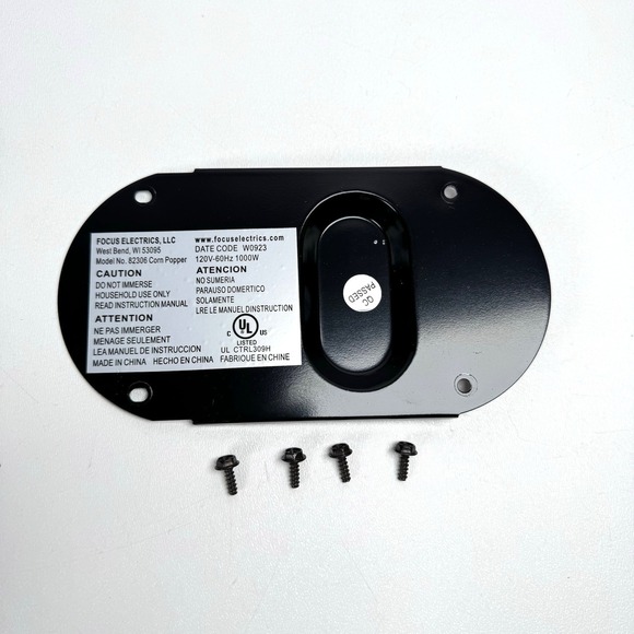 West Bend Stir Crazy Popcorn Popper Replacement Part BOTTOM MOTOR COVER SCREWS - Picture 1 of 2